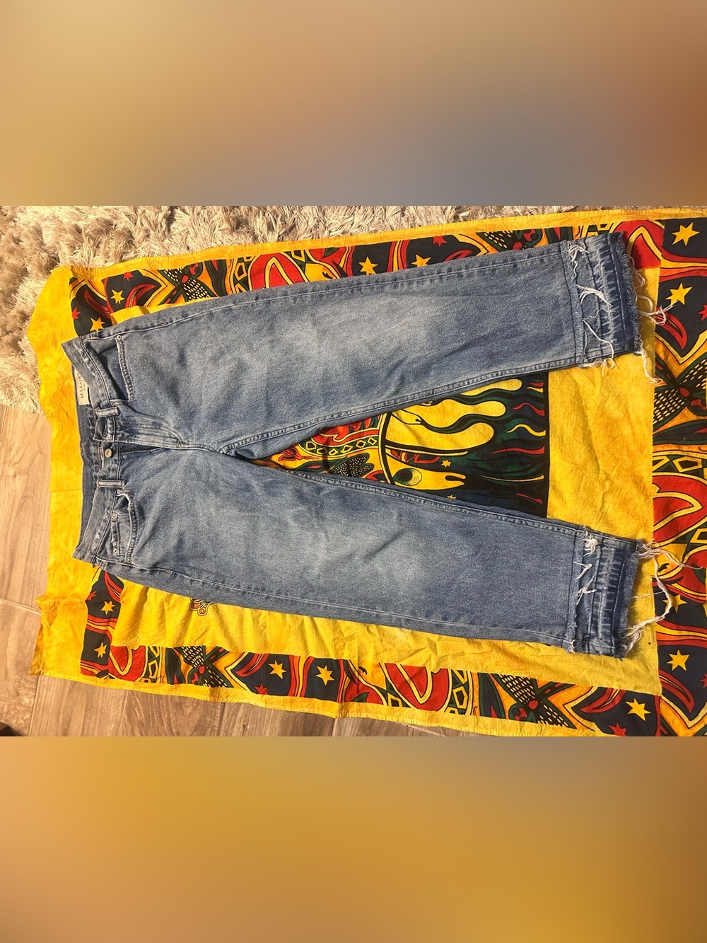 All Saints Light Blue Straight Jeans
